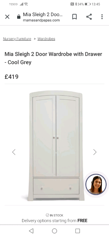 mia sleigh wardrobe